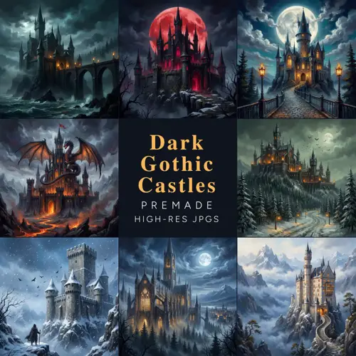 Dark Gothic Castle Art Pack