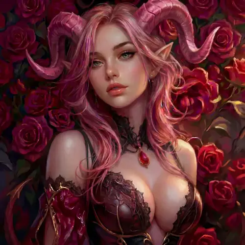 Tiefling Personalized Character Portrait