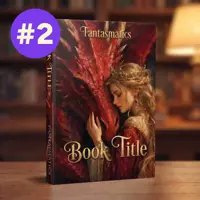 A book cover design showing a side profile of a blonde woman wearing a tiara, resting her hand intimately against a large red dragon's face on a dark background.