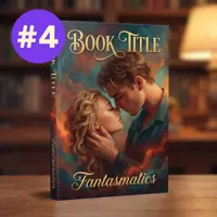 A close-up book cover mockup focusing on the faces of a couple looking at each other with deep emotion before a kiss. The background is filled with an intense, fiery orange and smoky glow.